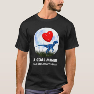 T-shirt Coal Miner t rex Dinosaur humour