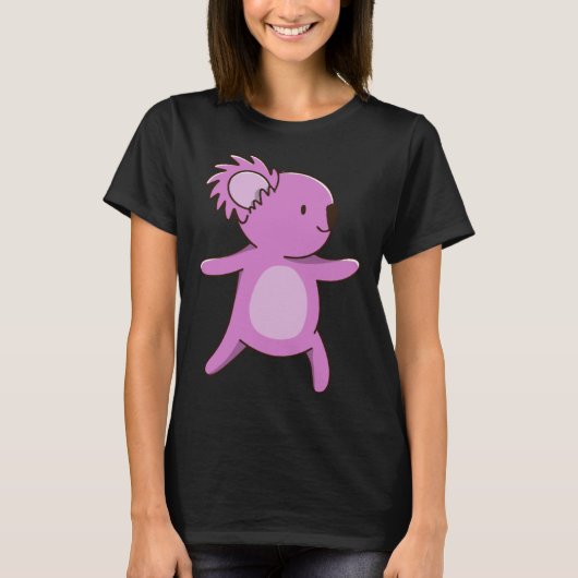 T-shirt coala koala cute australia  yoga pose (Devant)
