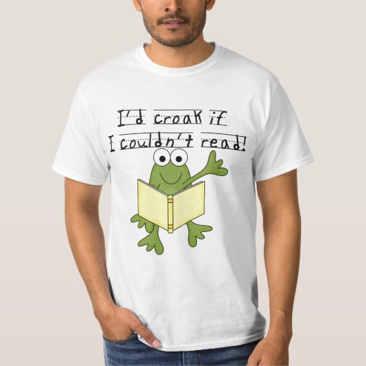 T-shirt Coassement de grenouille si je ne pourrais pas (Devant)