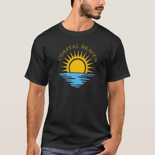 T-shirt Coastal Heaven Sun Surf Ocean Tropical Oasis Premi (Devant)