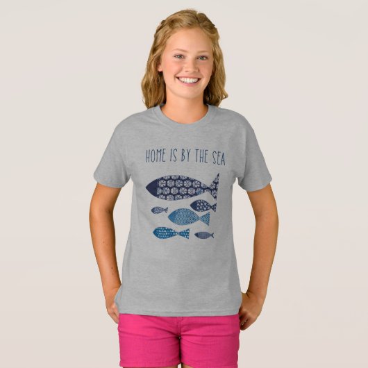 T-shirt Coastal | Home is By the Sea (Devant entier)