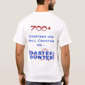 T-shirt CoasterCounter.com 700+ Club (Dos)