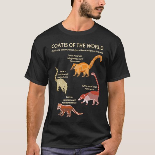 T-shirt Coati et Coatimundi Espèces Artisanat Animal (Devant)