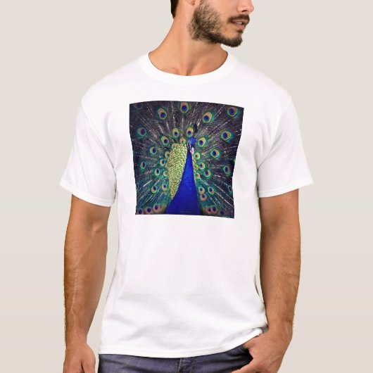 T-shirt Cobalt Blue Peacock (Devant)