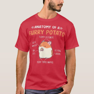 T-shirt cobaye à l'anatomie d'une pomme de terre fourrure