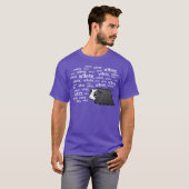 T-shirt Cobaye de bande dessinée (longs cheveux) (Devant entier)