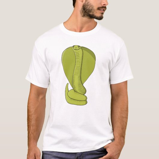 T-shirt Cobra Vert Citron Vibrant (Devant)