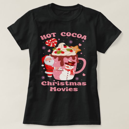 T-shirt Coca Chaud Et Films De Noël (Design devant)