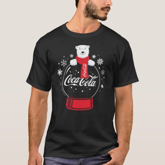 T-shirt Coca-Cola - Polar Bear Snow Globe (Devant)