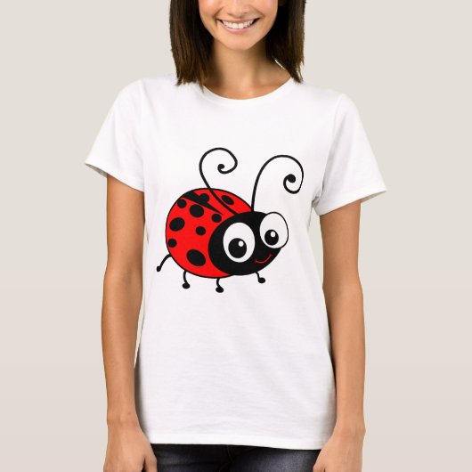T-shirt Coccinelle mignonne (Devant)