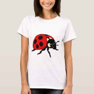 T-shirt Coccinelle rouge dessin animé personnage insecte m