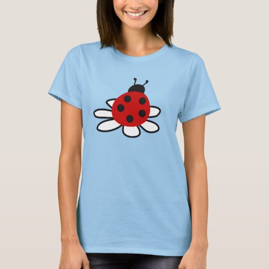 T-shirt Coccinelle sur un lys (Devant)