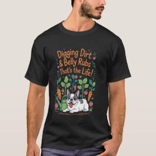 T-shirt Cochage de Terre Caresses de Ventre Bouledogue Fra
