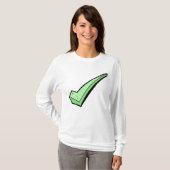 T-shirt Coche Verte Symbole de Validation (Devant entier)