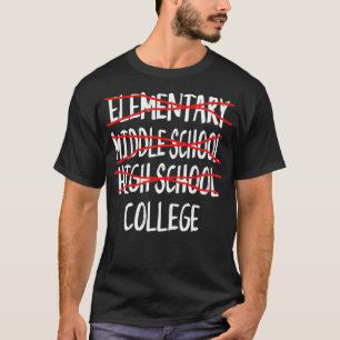 T-shirt Cochez la case 12e année d'études secondaires 2022