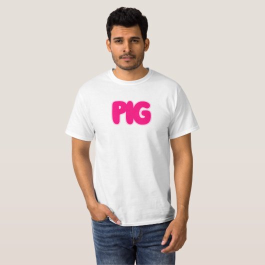 T-shirt Cochon (Devant entier)