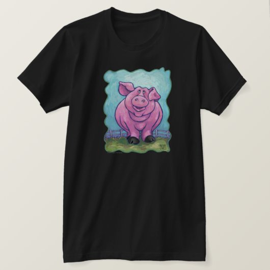 T-shirt cochon (Design devant)