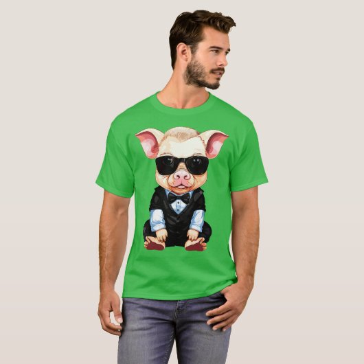 T-shirt Cochon bébé (Devant entier)