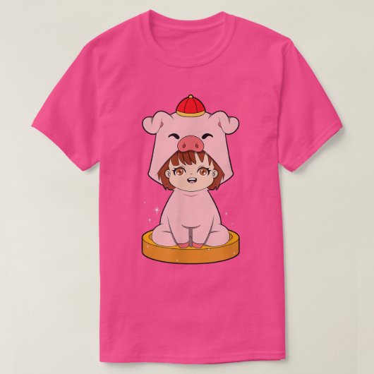 T-shirt Cochon chinois Zodiac427 (Design devant)