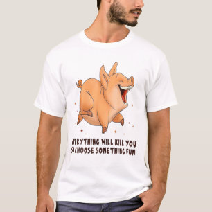 T-shirt Cochon Choisir Quelque Chose D'Amoureux De Cochon