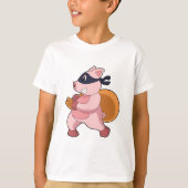 T-shirt Cochon comme coureur (Devant)