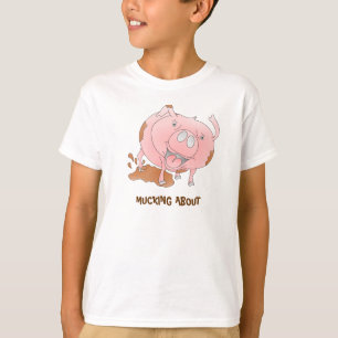 T-shirt Cochon dans la boue
