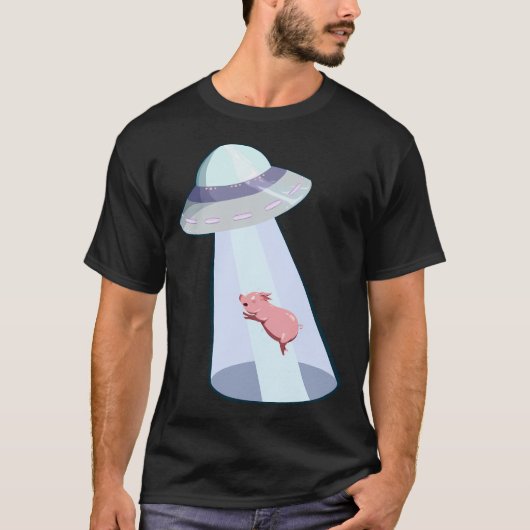 T-shirt Cochon dans l'espace (Devant)