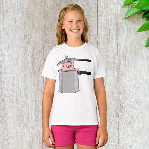 T-shirt Cochon Dans Un Pot