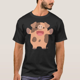 T-shirt Cochon de Cartoon convivial