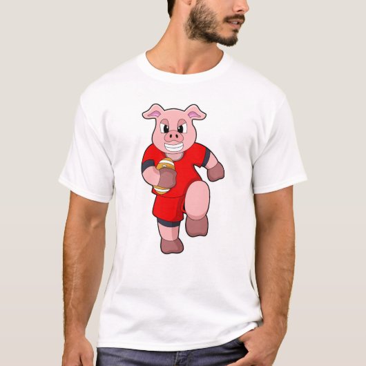 T-shirt Cochon de football (Devant)