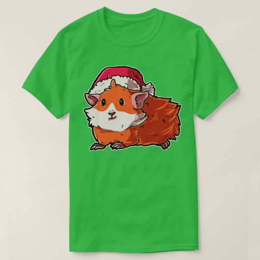 T-shirt Cochon de Guinée de Noël (Design devant)