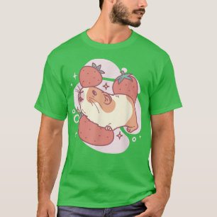 T-shirt Cochon De Guinée Et Fraises Rodent De Fraise