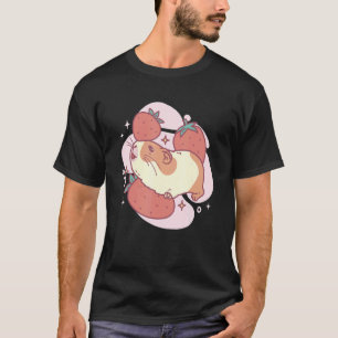 T-shirt Cochon De Guinée Et Fraises Rodent De Fraise