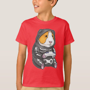 T-shirt Cochon de Guinée Halloween Gamer