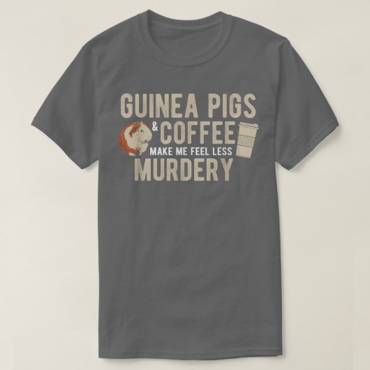 T-shirt cochon de Guinée rongeur (Design devant)