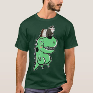 T-shirt Cochon De Guinée Sur Dinosaur - Cochon De Guinée