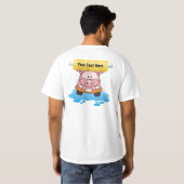 T-shirt Cochon de lavage de voiture (Dos entier)