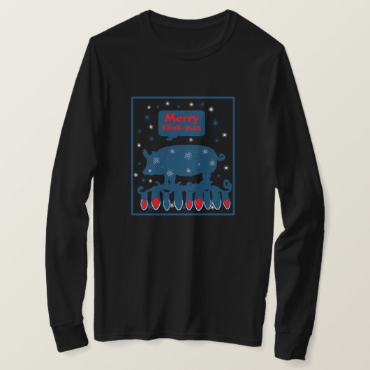 T-shirt Cochon de Noël (Design devant)
