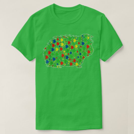 T-shirt Cochon d'Inde drôle Pièces de puzzle pour la sensi (Design devant)