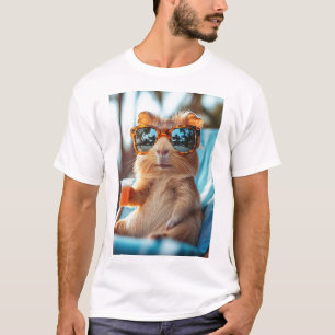 T-shirt Cochon d'Inde, été, soleil, cocktails !