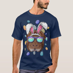 T-shirt Cochon d'Inde Lapin de Pâques Oreilles Drôles de C