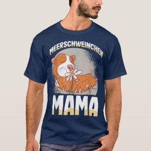 T-shirt Cochon d'Inde Maman Fille à compagnie Ladies