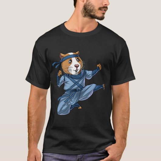 T-shirt Cochon d'Inde Ninja (Devant)