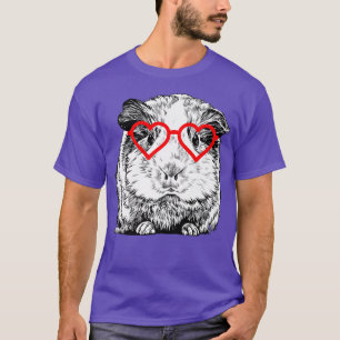 T-shirt Cochon d'Inde Saint Valentin Animal Maman Amoureux