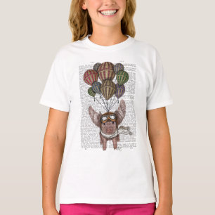 T-shirt Cochon en flammes