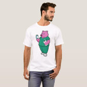 T-shirt Cochon en infirmière en médecine (Devant entier)