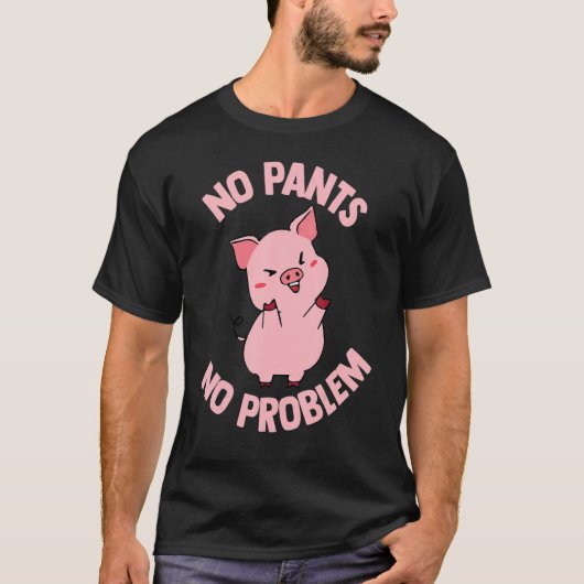 T-shirt Cochon Hommes Porc Rose Piggy Porc Femmes Piggy 1 (Devant)