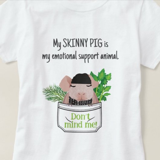 T-shirt cochon maigre