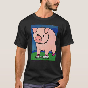 T-shirt Cochon mignon Piggie Rose 9
