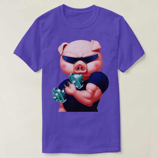 T-shirt Cochon musclé (Design devant)